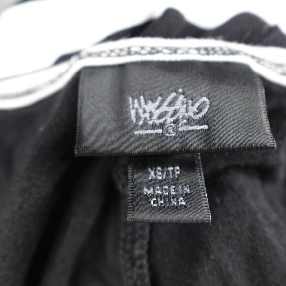 Womens Tank Dress XS Black White Knit Sundress Maxi Y2K Retro Statement Coastal - Picture 4 of 11